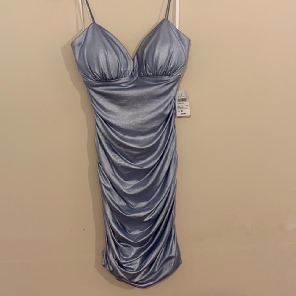 NWT Windsor periwinkle/silver size medium short dress